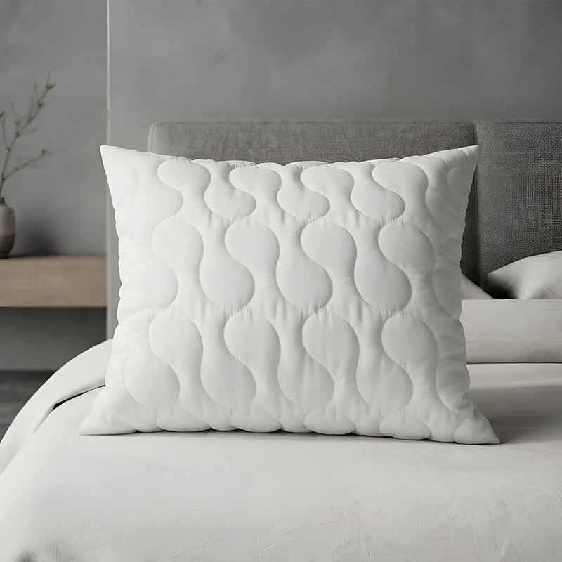 Protector de almohada acolchado blanco 60x60 cm